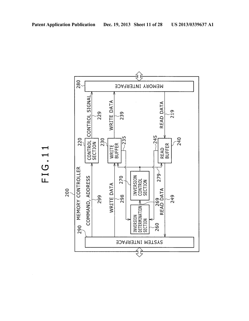 MEMORY CONTROL APPARATUS, MEMORY APPARATUS, INFORMATION PROCESSING SYSTEM,     AND PROCESSING METHOD FOR USE THEREWITH - diagram, schematic, and image 12