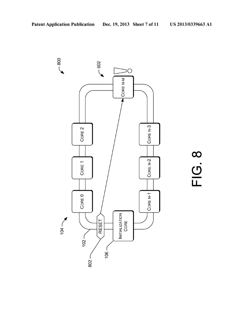 RESET OF PROCESSING CORE IN MULTI-CORE PROCESSING SYSTEM - diagram, schematic, and image 08