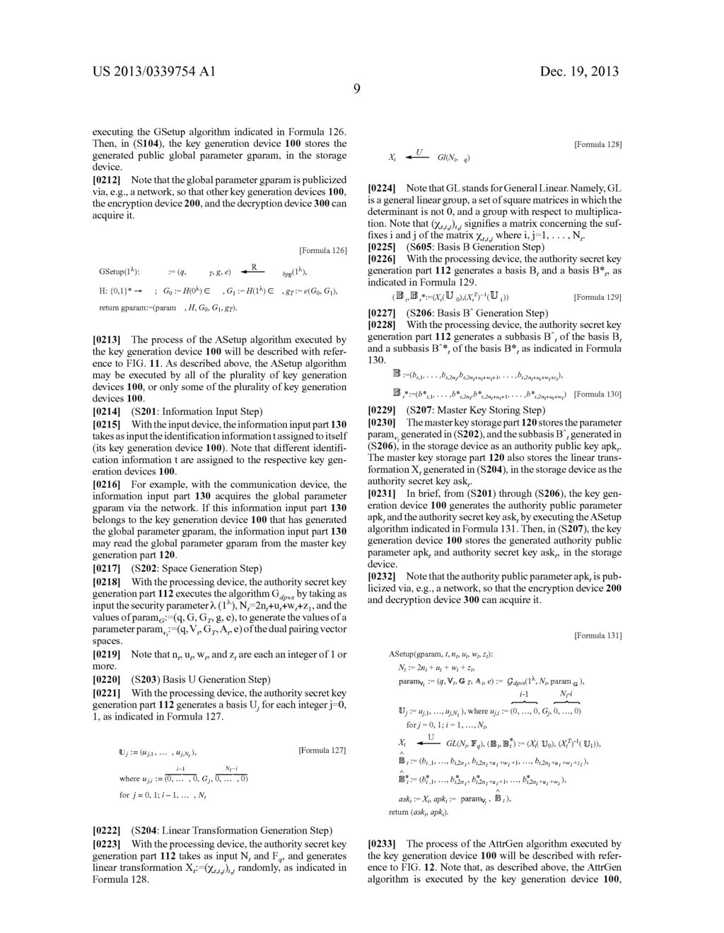 CRYPTOGRAPHIC PROCESSING SYSTEM, KEY GENERATION DEVICE, ENCRYPTION DEVICE,     DECRYPTION DEVICE, CRYPTOGRAPHIC PROCESSING METHOD, AND CRYPTOGRAPHIC     PROCESSING PROGRAM - diagram, schematic, and image 25