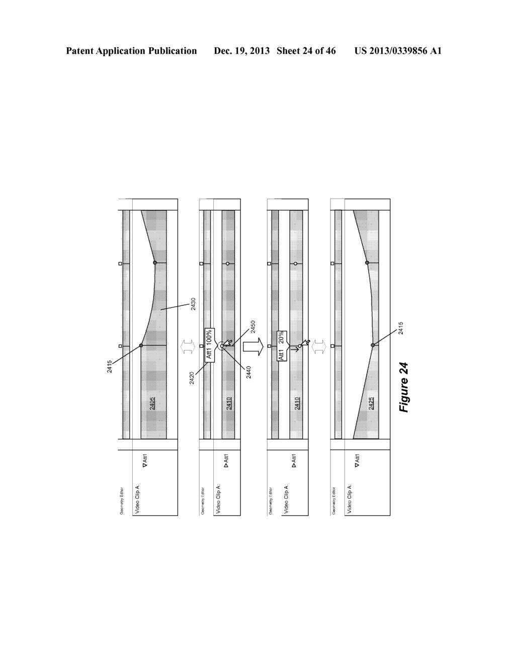 Method and Apparatus for Modifying Attributes of Media Items in a Media     Editing Application - diagram, schematic, and image 25