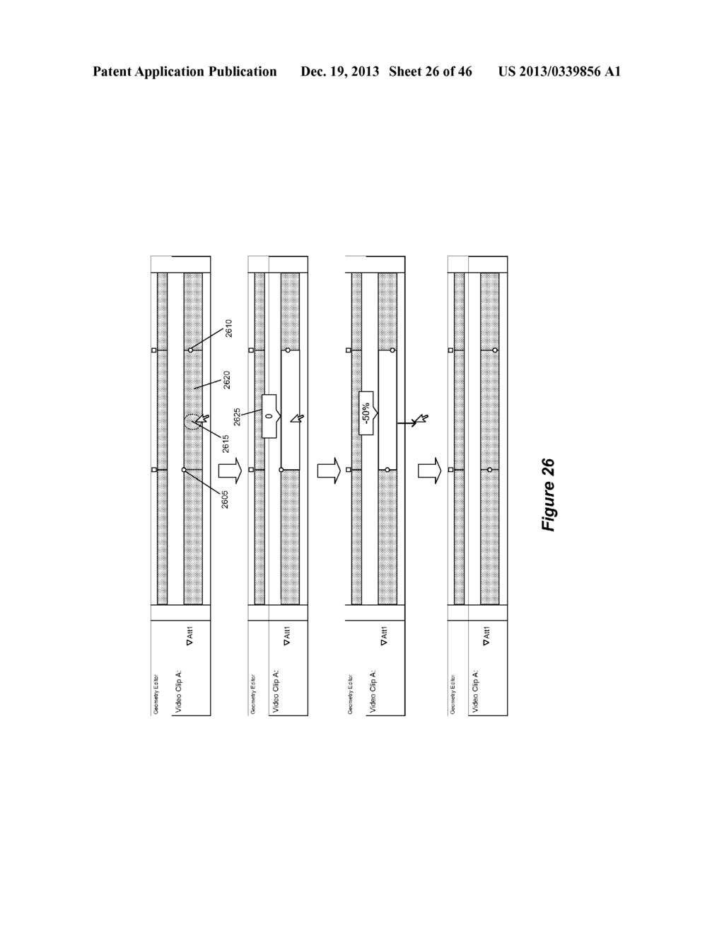 Method and Apparatus for Modifying Attributes of Media Items in a Media     Editing Application - diagram, schematic, and image 27