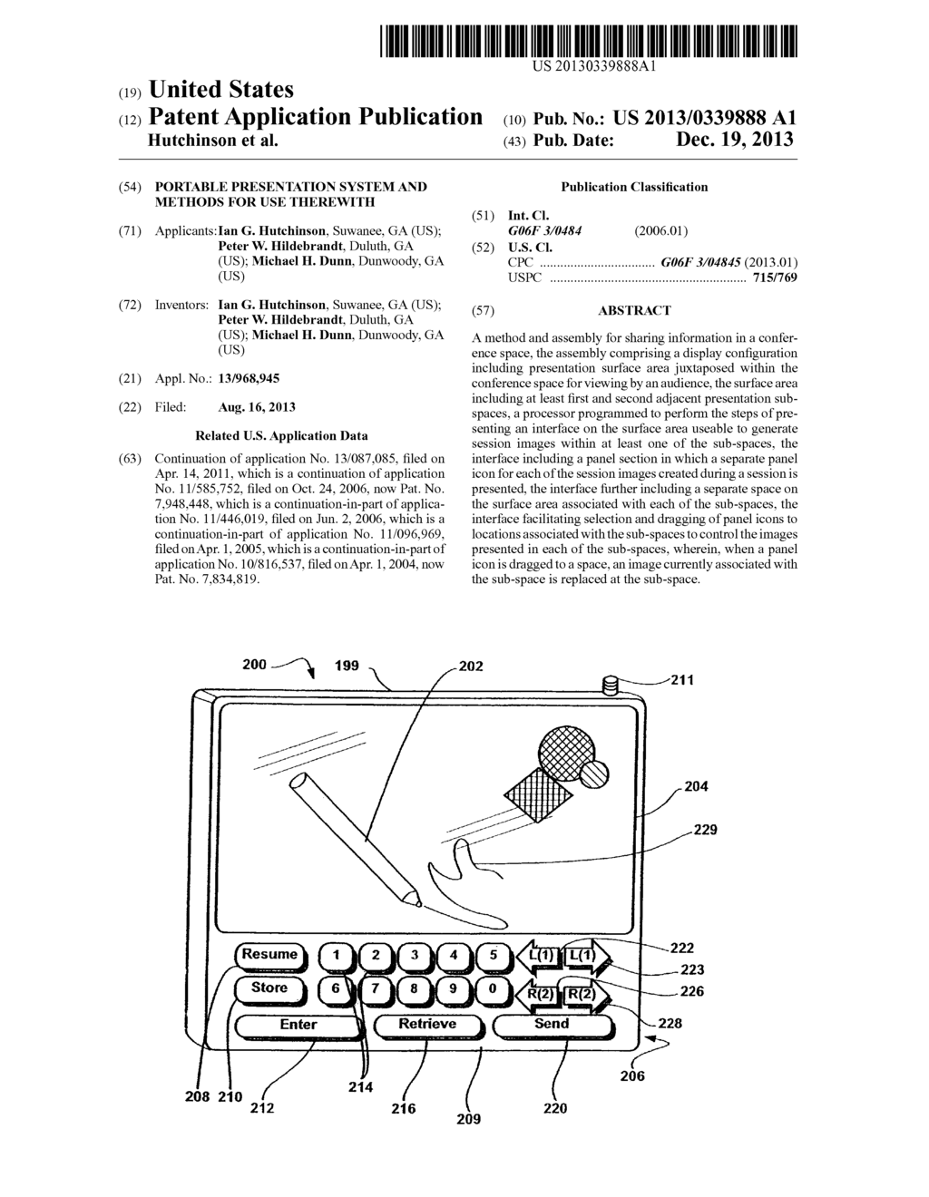 PORTABLE PRESENTATION SYSTEM AND METHODS FOR USE THEREWITH - diagram, schematic, and image 01