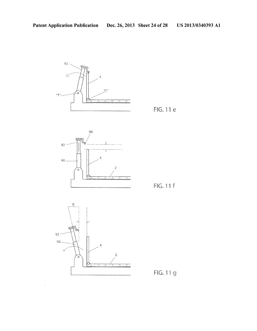 APPARATUS AND METHOD TO FULLY AUTOMATICALLY OPEN CRATES FOR AGRICULTURAL     PRODUCTS - diagram, schematic, and image 25