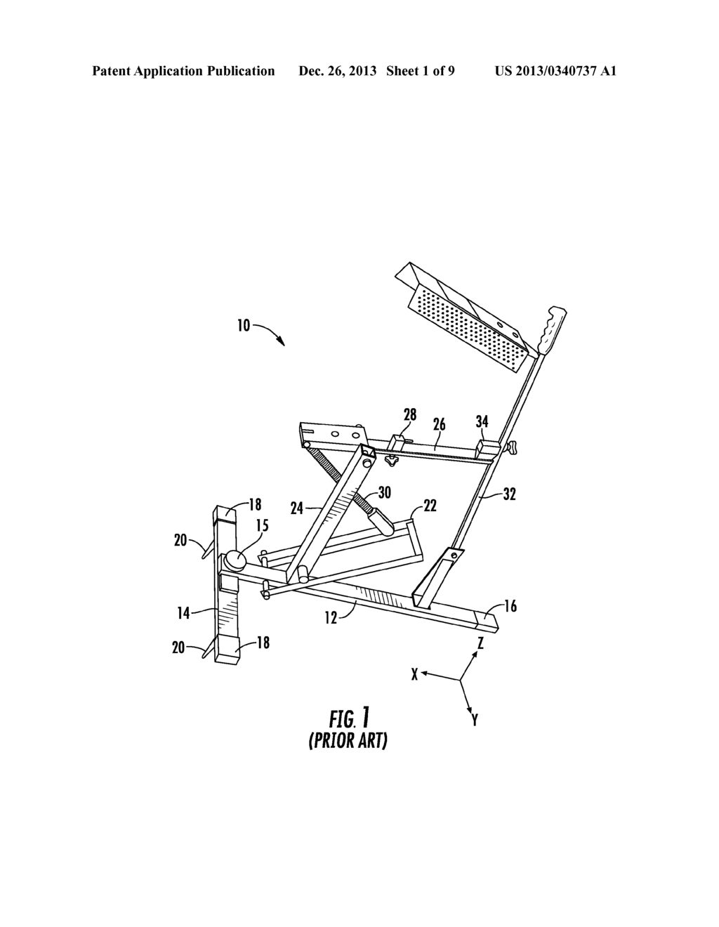 ADJUSTABLE BASE FOR BALL THROWING MACHINE - diagram, schematic, and image 02