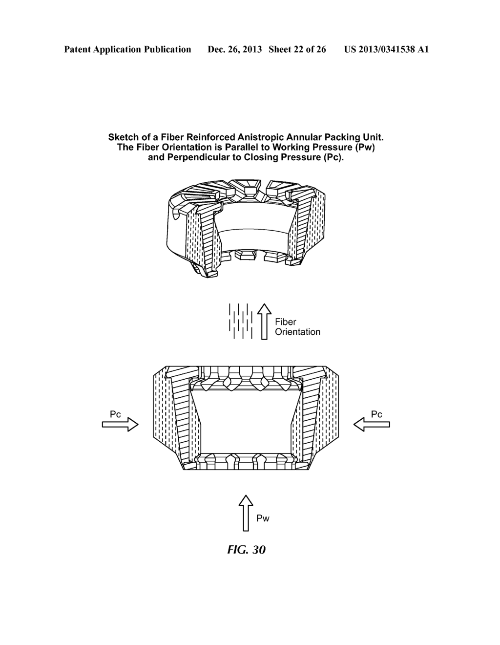 Fiber Reinforced Elastomer Anisotropic Annular Blowout Preventer - diagram, schematic, and image 23