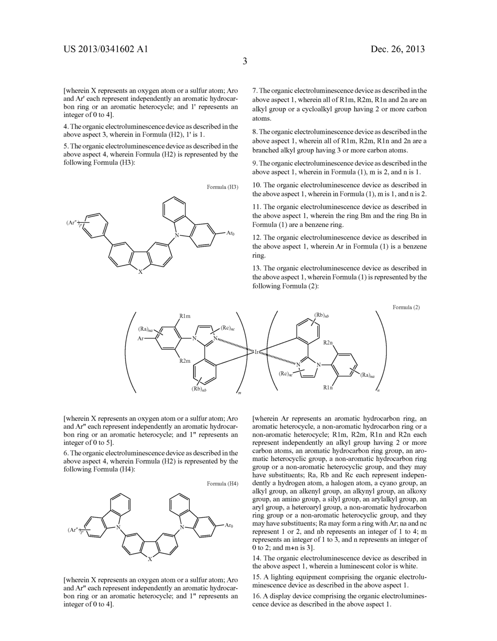 ORGANIC ELECTROLUMINESCENCE DEVICE, LIGHTING EQUIPMENT AND DISPLAY DEVICE - diagram, schematic, and image 09