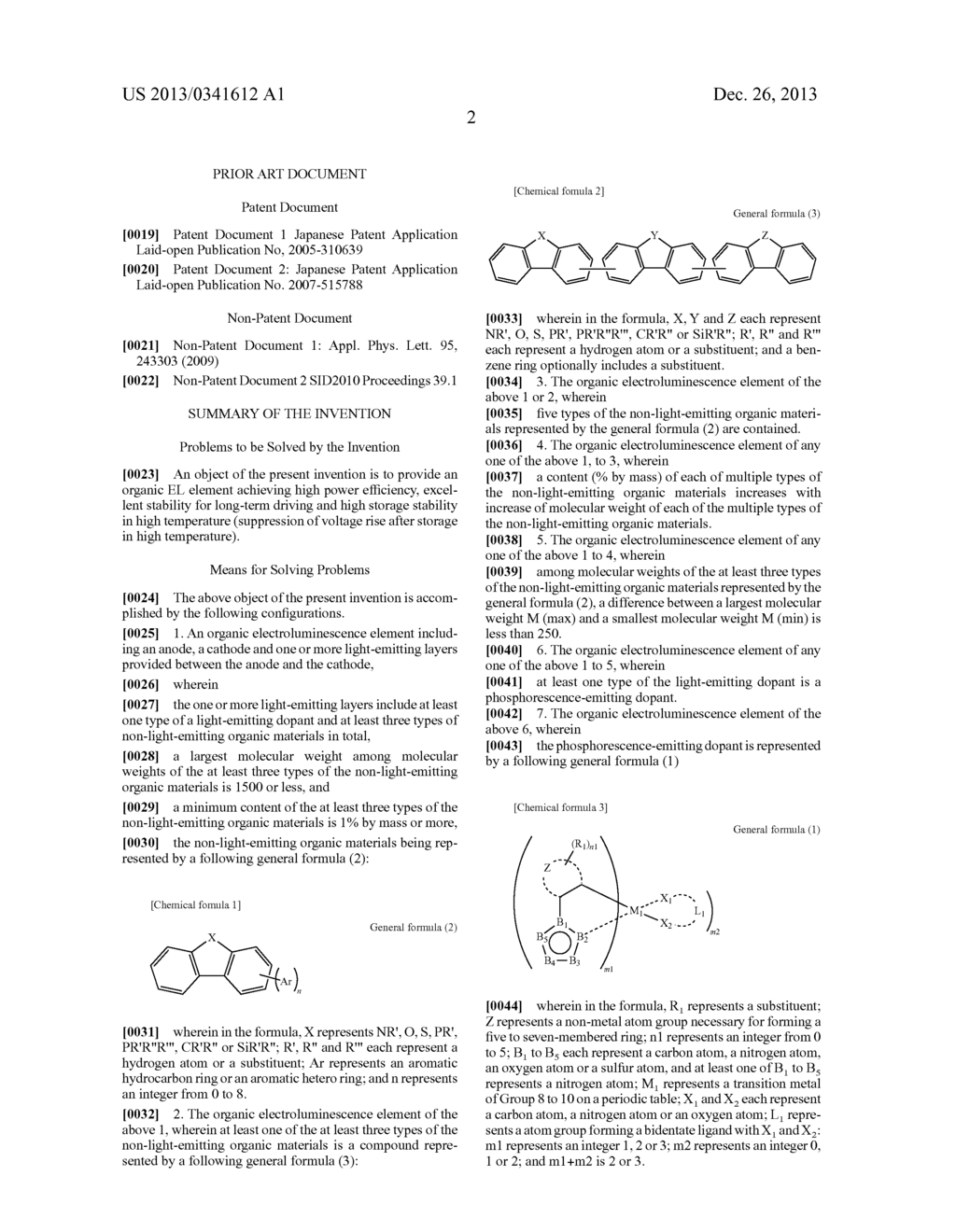 ORGANIC ELECTROLUMINESCENCE ELEMENT - diagram, schematic, and image 04