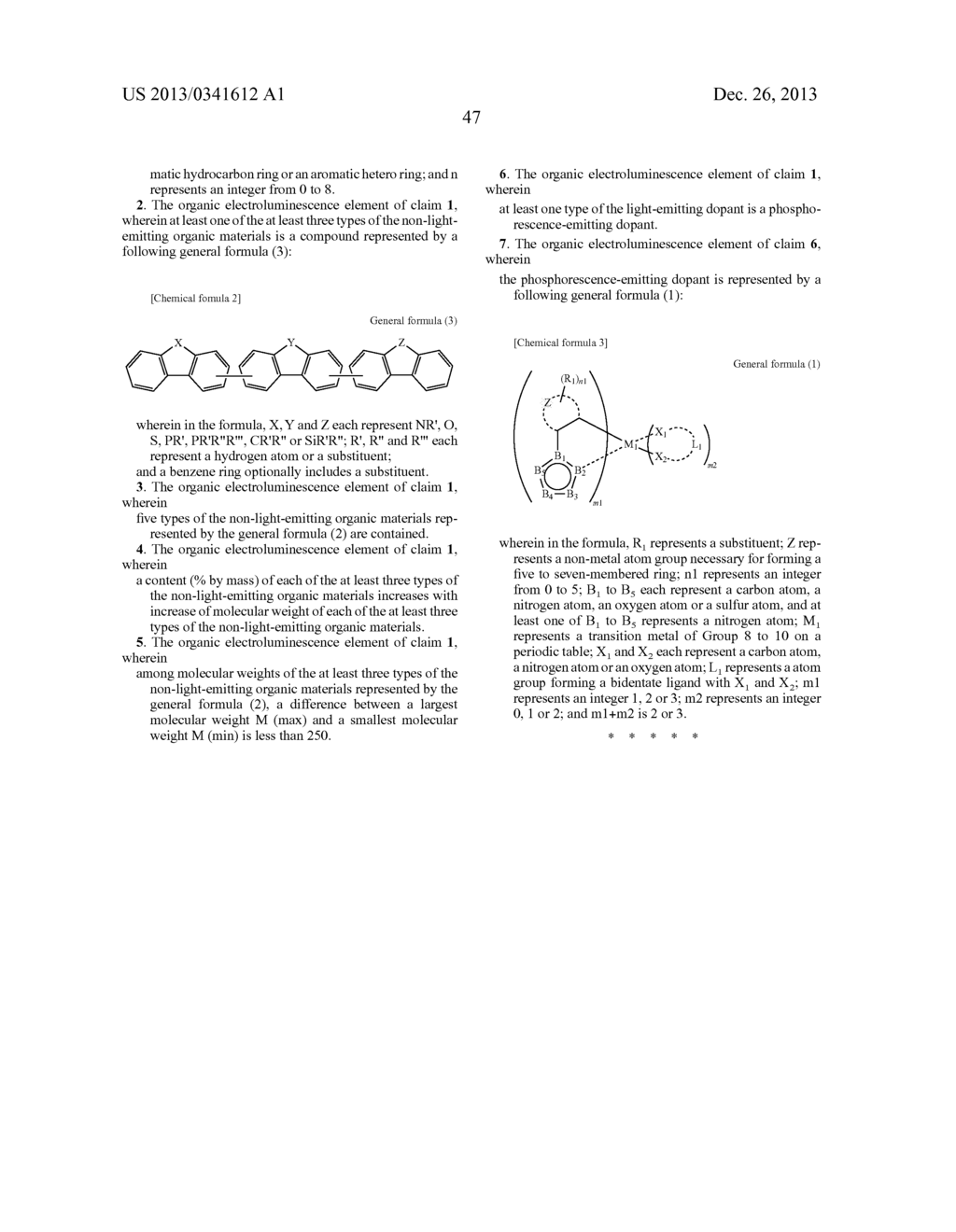 ORGANIC ELECTROLUMINESCENCE ELEMENT - diagram, schematic, and image 49