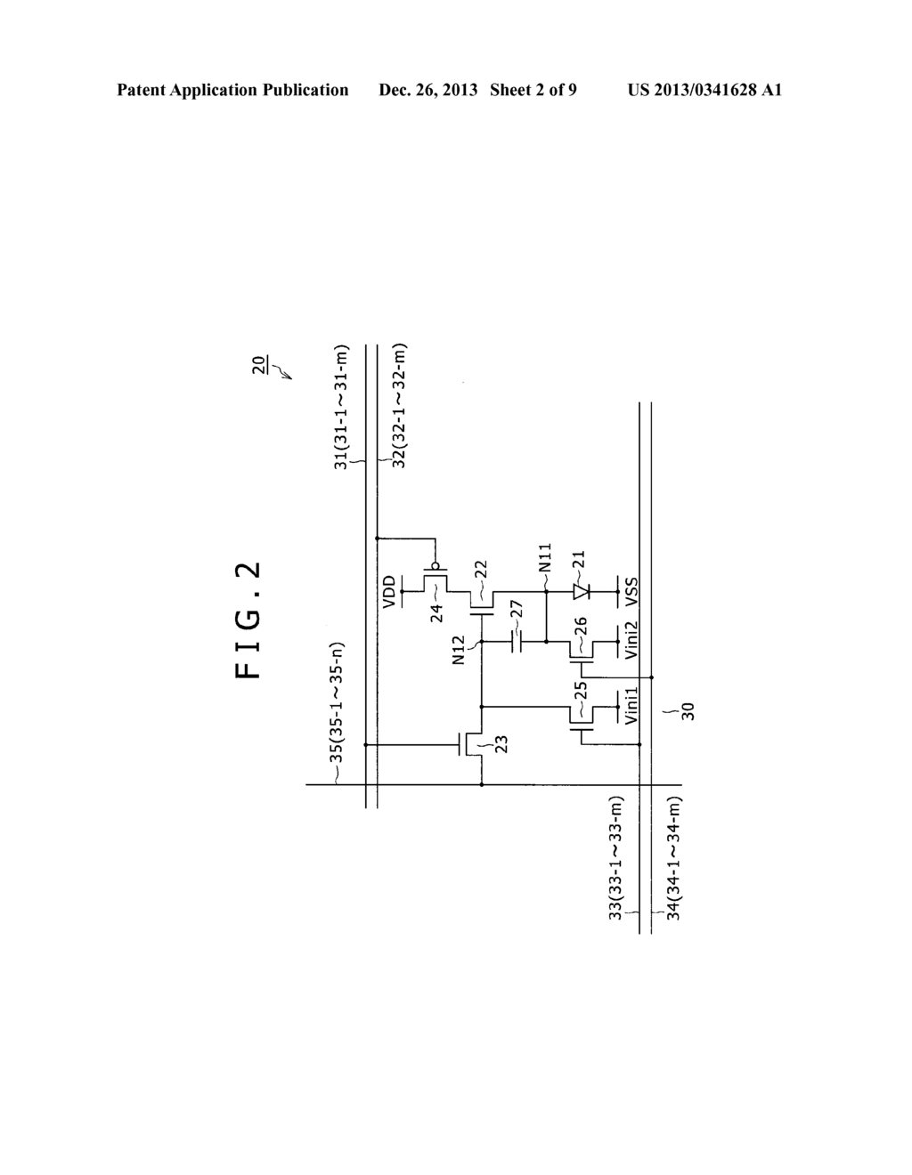DISPLAY DEVICE, ELECTRO-OPTICAL ELEMENT DRIVING METHOD AND ELECTRONIC     EQUIPMENT - diagram, schematic, and image 03
