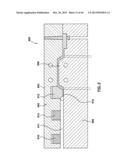 MOLDING SYSTEM HAVING A RESIDUE CLEANING FEATURE AND AN ADJUSTABLE MOLD     SHUT HEIGHT diagram and image