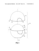 LIP BALM WITH SPHERICAL SURFACE AND METHOD FOR PRODUCING diagram and image