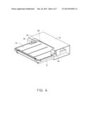 PRINTER WITH RE-POSITIONABLE PAPER OUTPUT TRAY diagram and image