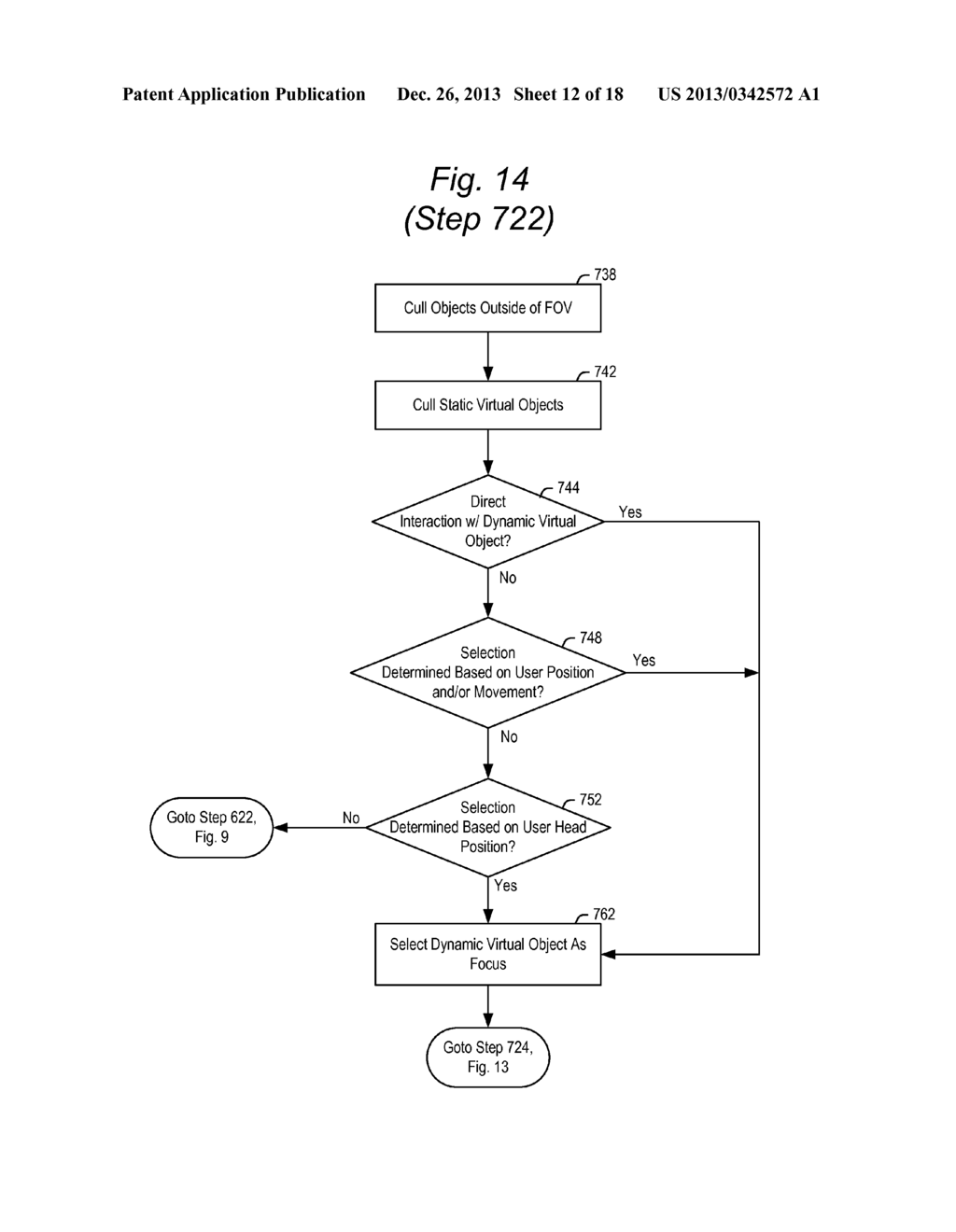 CONTROL OF DISPLAYED CONTENT IN VIRTUAL ENVIRONMENTS - diagram, schematic, and image 13