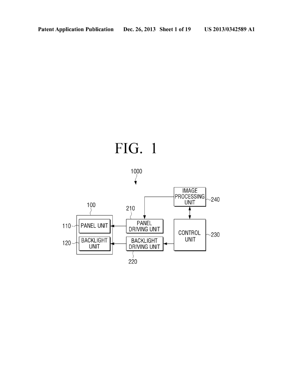 DISPLAY METHOD AND APPARATUS HAVING A DISPLAY PANEL WITH A BACKLIGHT UNIT     UTILIZING WHITE AND BLUE LIGHT SOURCES - diagram, schematic, and image 02