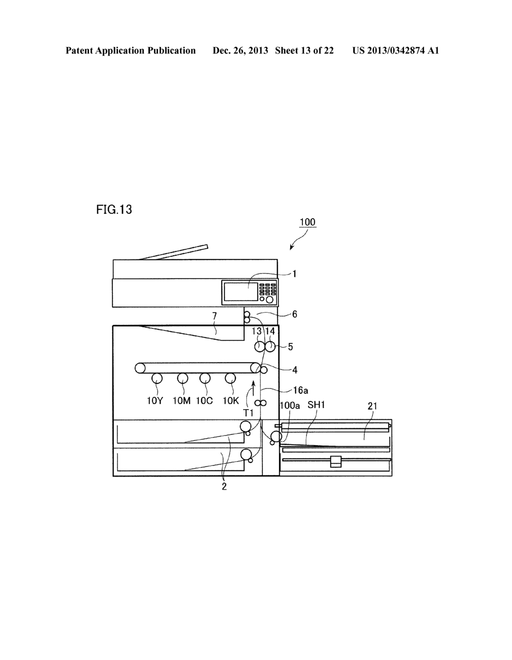 IMAGE FORMING APPARATUS FOR PRINTING ON FRONT AND BACK OF PAPER - diagram, schematic, and image 14