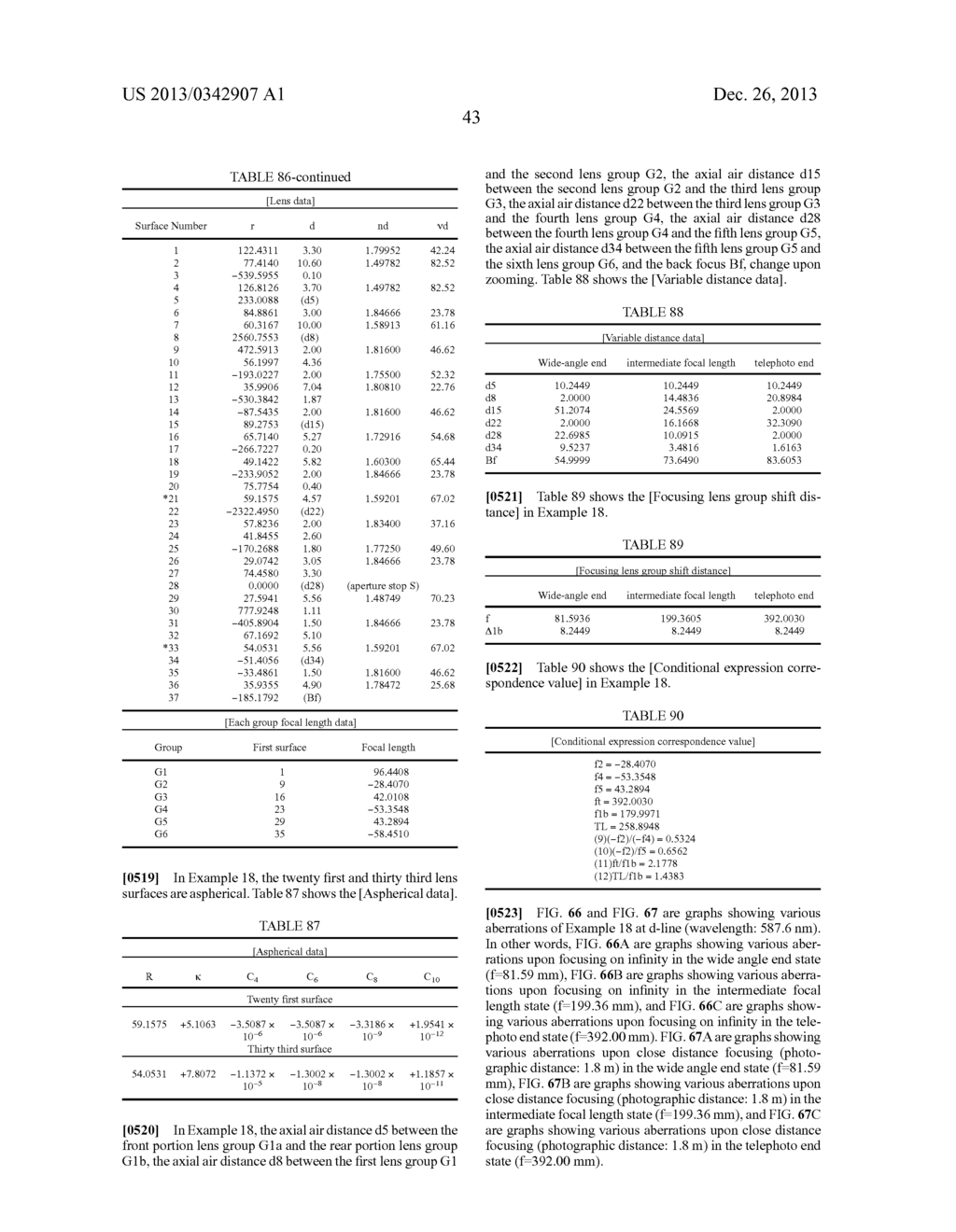 LENS SYSTEM, OPTICAL APPARATUS AND MANUFACTURING METHOD - diagram, schematic, and image 252