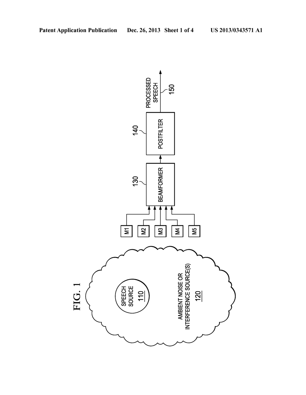 REAL-TIME MICROPHONE ARRAY WITH ROBUST BEAMFORMER AND POSTFILTER FOR     SPEECH ENHANCEMENT AND METHOD OF OPERATION THEREOF - diagram, schematic, and image 02