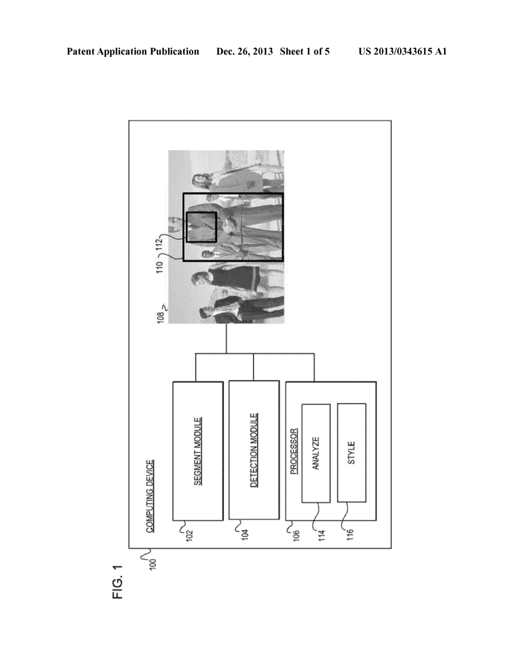 IDENTIFYING A STYLE OF CLOTHING BASED ON AN ASCERTAINED FEATURE - diagram, schematic, and image 02