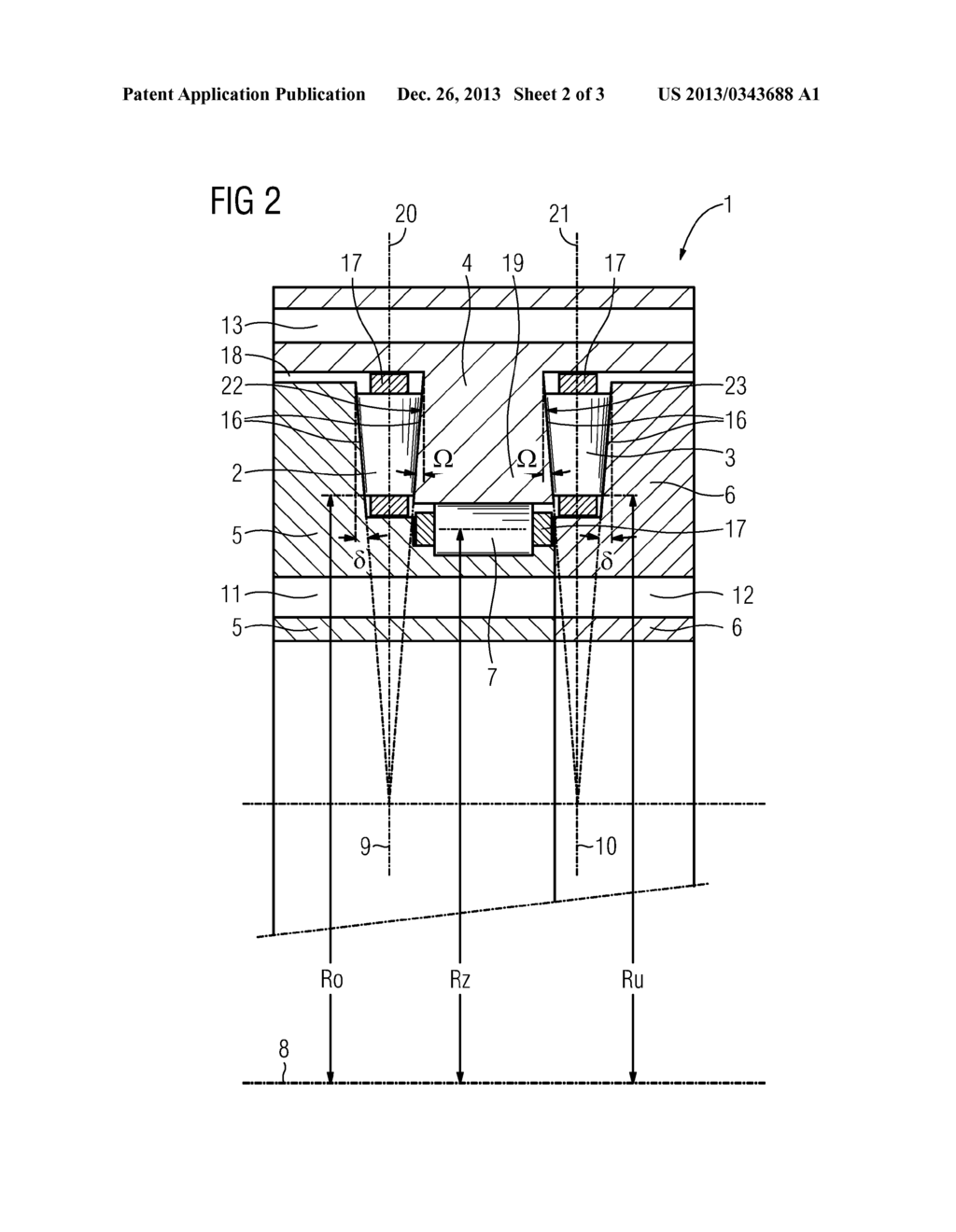 ASSEMBLY AS BEARING ARRANGEMENT FOR THE ROTATIONAL MOUNTING OF MACHINE AND     PLANT PARTS - diagram, schematic, and image 03