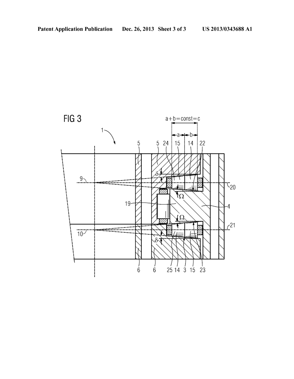 ASSEMBLY AS BEARING ARRANGEMENT FOR THE ROTATIONAL MOUNTING OF MACHINE AND     PLANT PARTS - diagram, schematic, and image 04