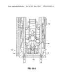 Skid mounted pipe arm with walkway and method diagram and image