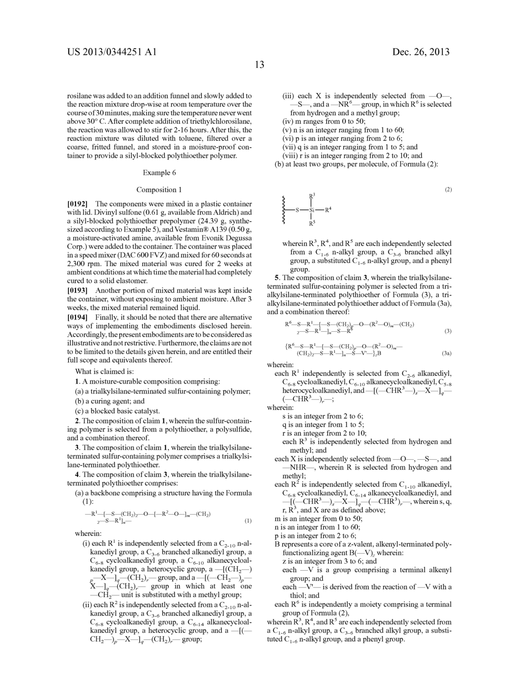 MOISTURE-CURABLE, AMINE-CATALYZED SULFUR-CONTAINING POLYMER COMPOSITIONS - diagram, schematic, and image 14