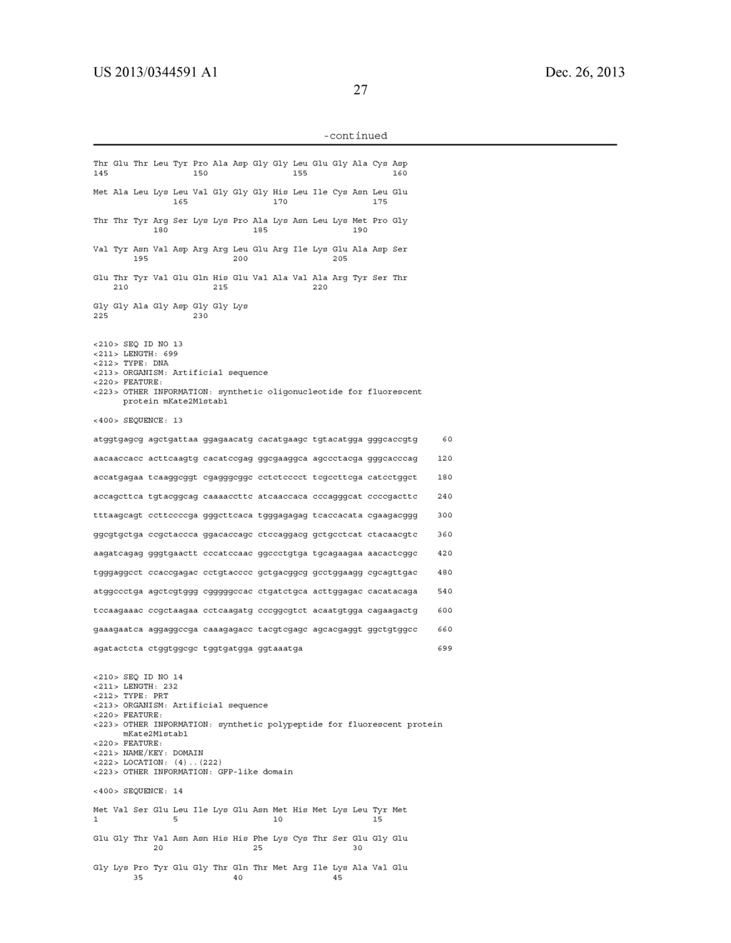 Modified Fluorescent Proteins and Methods for Using Same - diagram, schematic, and image 32