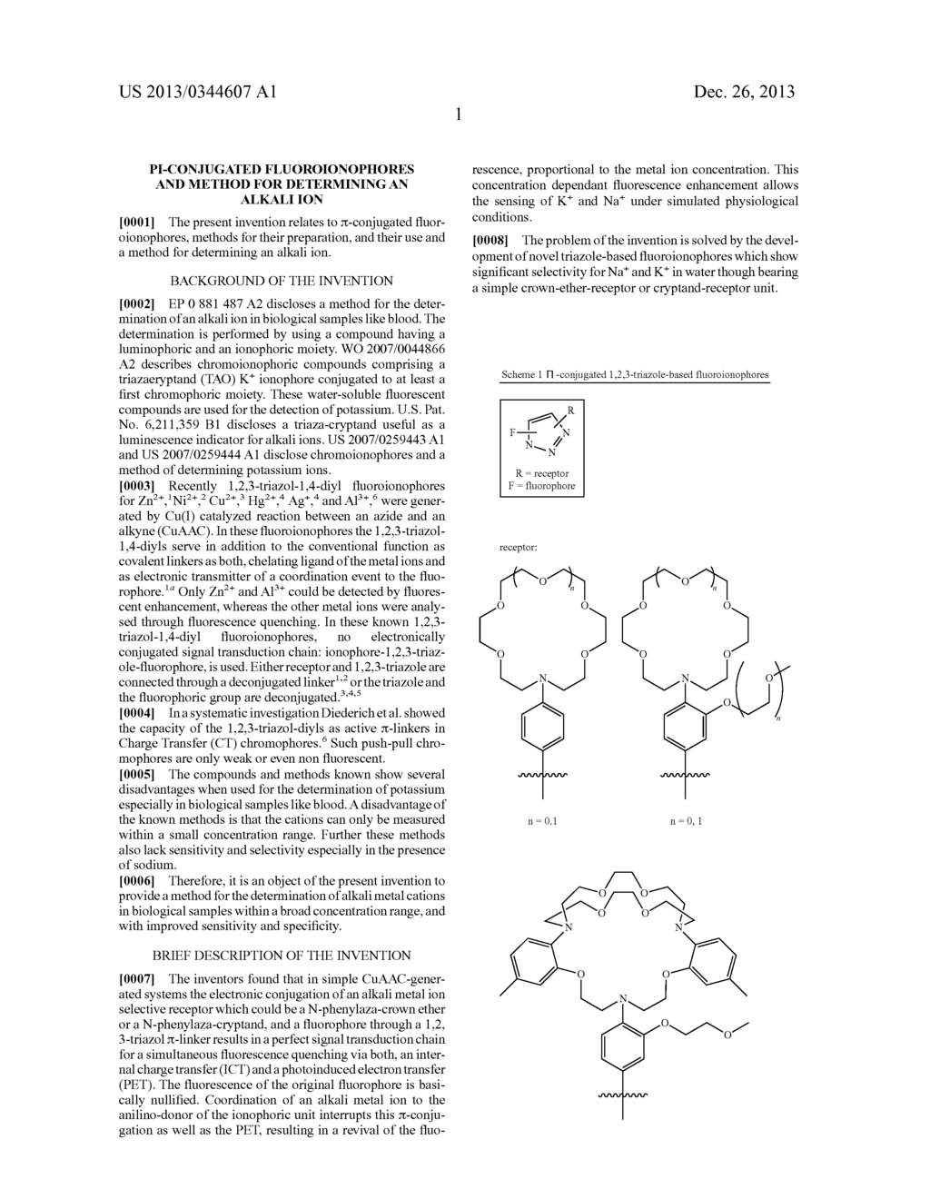 PI-CONJUGATED FLUOROIONOPHORES AND METHOD FOR DETERMINING AN ALKALI ION - diagram, schematic, and image 10