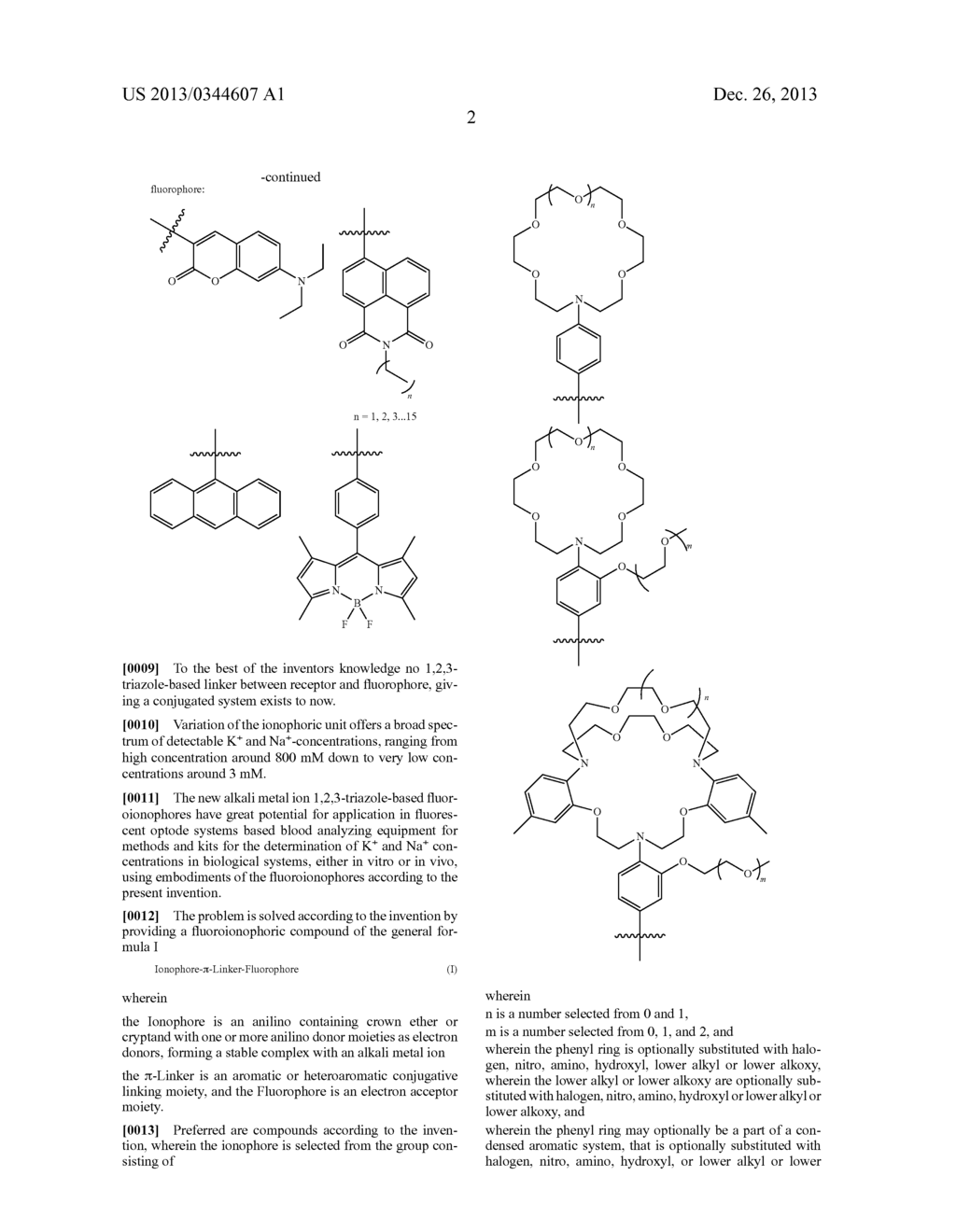 PI-CONJUGATED FLUOROIONOPHORES AND METHOD FOR DETERMINING AN ALKALI ION - diagram, schematic, and image 11