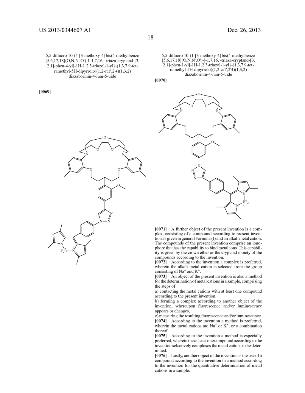 PI-CONJUGATED FLUOROIONOPHORES AND METHOD FOR DETERMINING AN ALKALI ION - diagram, schematic, and image 27