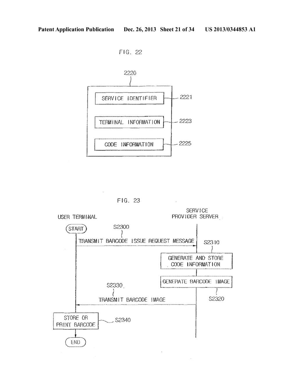 METHOD FOR PROVIDING MOBILE SERVICE USING CODE-PATTERN - diagram, schematic, and image 22