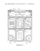 ELECTRONIC GAMING SYSTEM WITH REAL PLAYING CARDS AND MULTIPLE PLAYER     DISPLAYS FOR VIRTUAL CARD AND BETTING IMAGES diagram and image