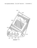 ELECTRONIC GAMING SYSTEM WITH REAL PLAYING CARDS AND MULTIPLE PLAYER     DISPLAYS FOR VIRTUAL CARD AND BETTING IMAGES diagram and image