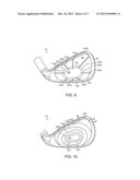 GOLF CLUB HAVING A REINFORCED BALL STRIKING PLATE diagram and image