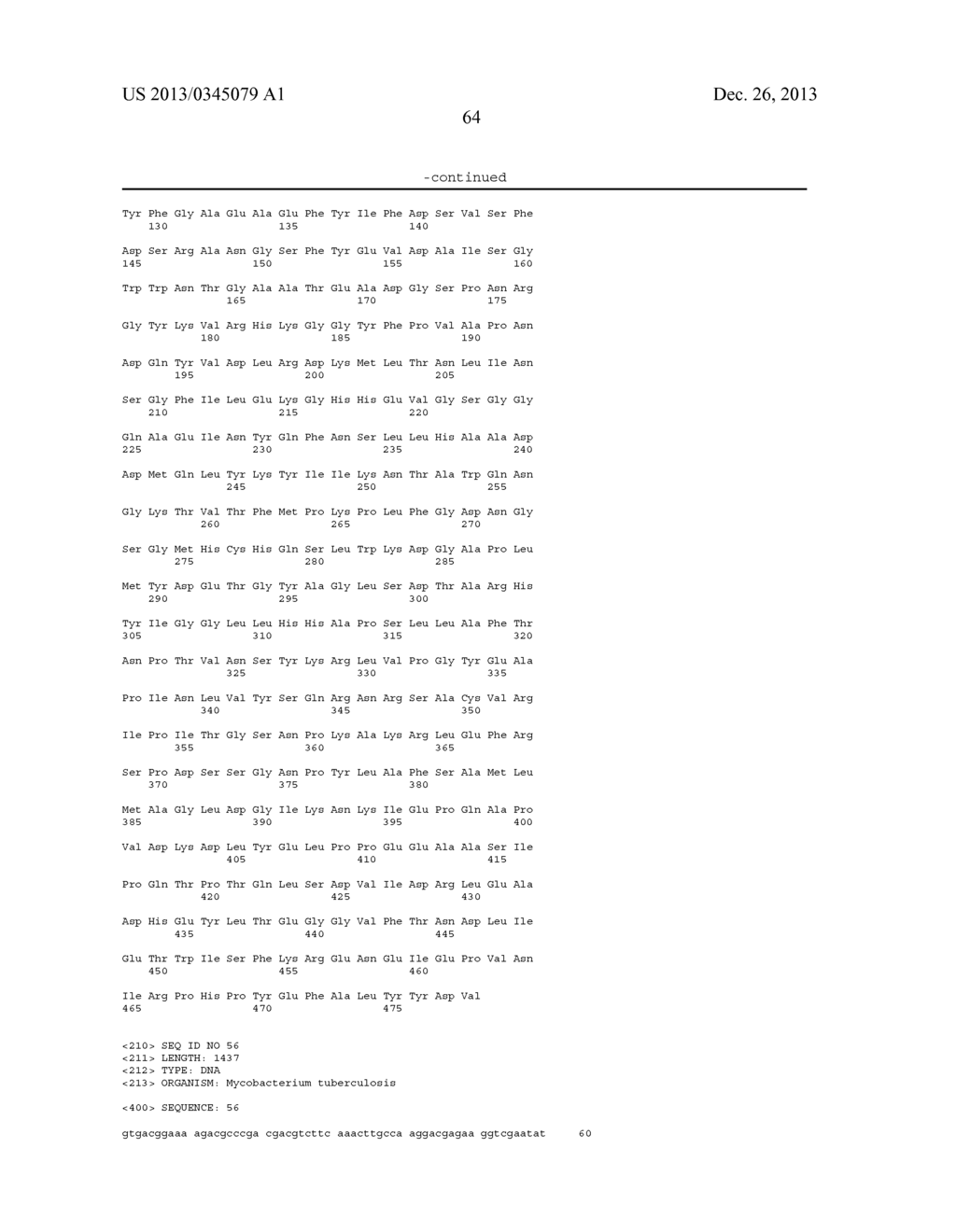 MYCOBACTERIUM TUBERCULOSIS ANTIGENS AND COMBINATIONS THEREOF HAVING HIGH     SEROREACTIVITY - diagram, schematic, and image 70