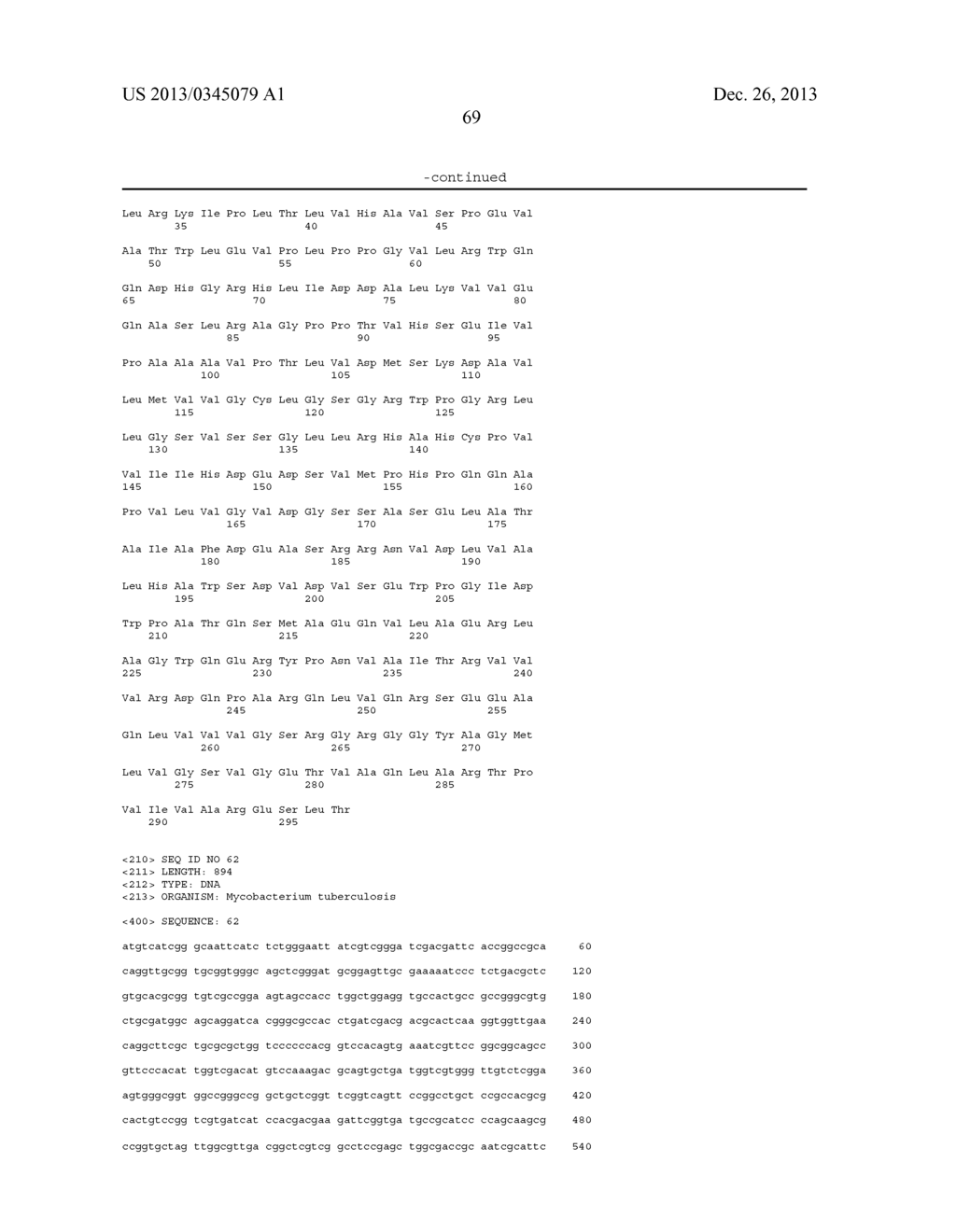 MYCOBACTERIUM TUBERCULOSIS ANTIGENS AND COMBINATIONS THEREOF HAVING HIGH     SEROREACTIVITY - diagram, schematic, and image 75