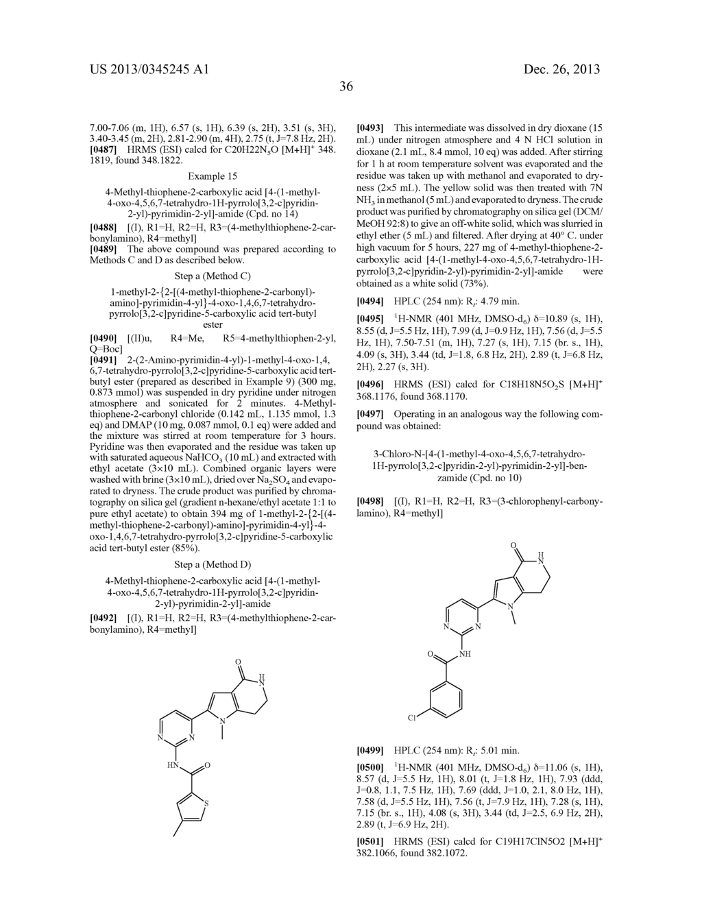 SUBSTITUTED PYRIMIDINYLPYRROLOPYRIDINONE DERIVATIVES, PROCESS FOR THEIR     PREPARATION AND THEIR USE AS KINASE INHIBITORS - diagram, schematic, and image 37