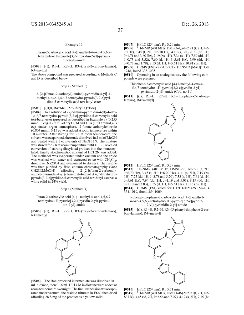 SUBSTITUTED PYRIMIDINYLPYRROLOPYRIDINONE DERIVATIVES, PROCESS FOR THEIR     PREPARATION AND THEIR USE AS KINASE INHIBITORS - diagram, schematic, and image 38