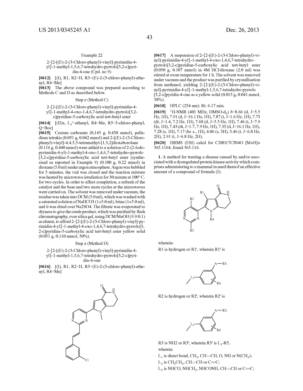 SUBSTITUTED PYRIMIDINYLPYRROLOPYRIDINONE DERIVATIVES, PROCESS FOR THEIR     PREPARATION AND THEIR USE AS KINASE INHIBITORS - diagram, schematic, and image 44