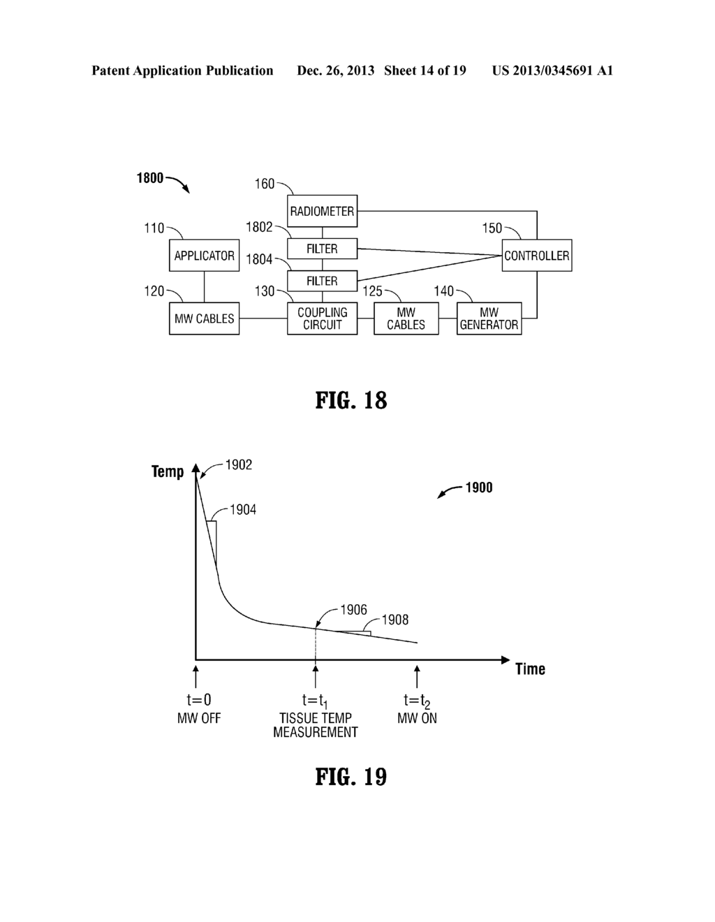 MICROWAVE THERMOMETRY FOR MICROWAVE ABLATION SYSTEMS - diagram, schematic, and image 15