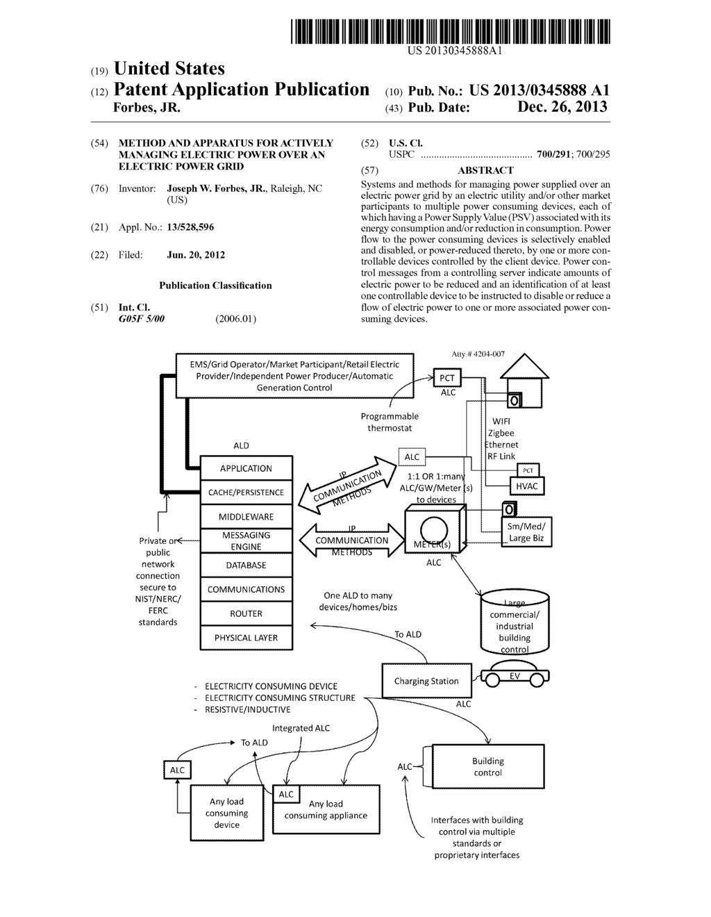 METHOD AND APPARATUS FOR ACTIVELY MANAGING ELECTRIC POWER OVER AN ELECTRIC     POWER GRID - diagram, schematic, and image 01