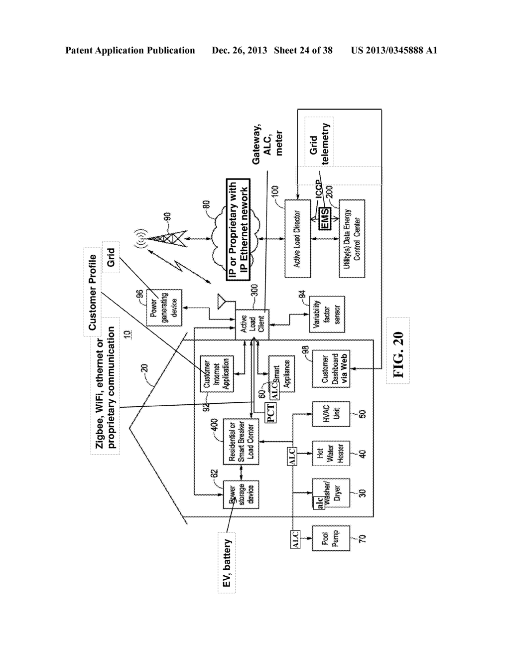 METHOD AND APPARATUS FOR ACTIVELY MANAGING ELECTRIC POWER OVER AN ELECTRIC     POWER GRID - diagram, schematic, and image 25
