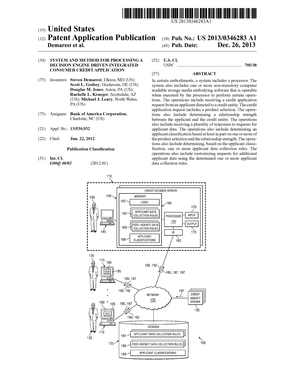 System and Method for Processing a Decision Engine Driven Integrated     Consumer Credit Application - diagram, schematic, and image 01