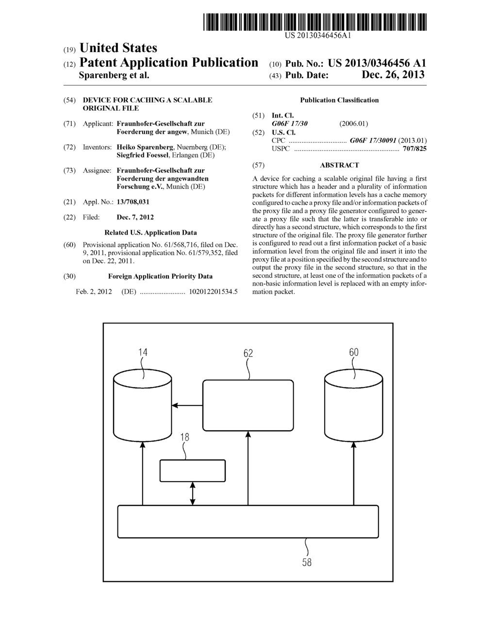 DEVICE FOR CACHING A SCALABLE ORIGINAL FILE - diagram, schematic, and image 01