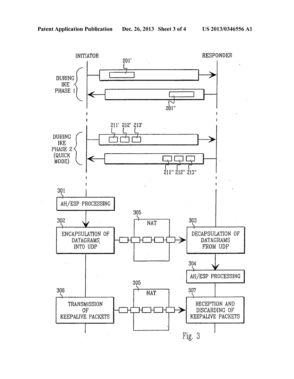 METHOD AND ARRANGEMENT FOR PROVIDING SECURITY THROUGH NETWORK ADDRESS     TRANSLATIONS USING TUNNELING AND COMPENSATIONS - diagram, schematic, and image 04