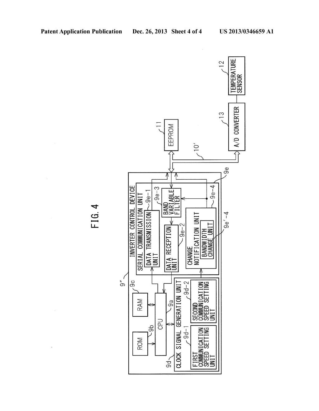 MASTER DEVICE THAT CHANGES DATA COMMUNICATION SPEED WHEN PREPARATION TO     DRIVE MOTOR IS COMPLETED - diagram, schematic, and image 05