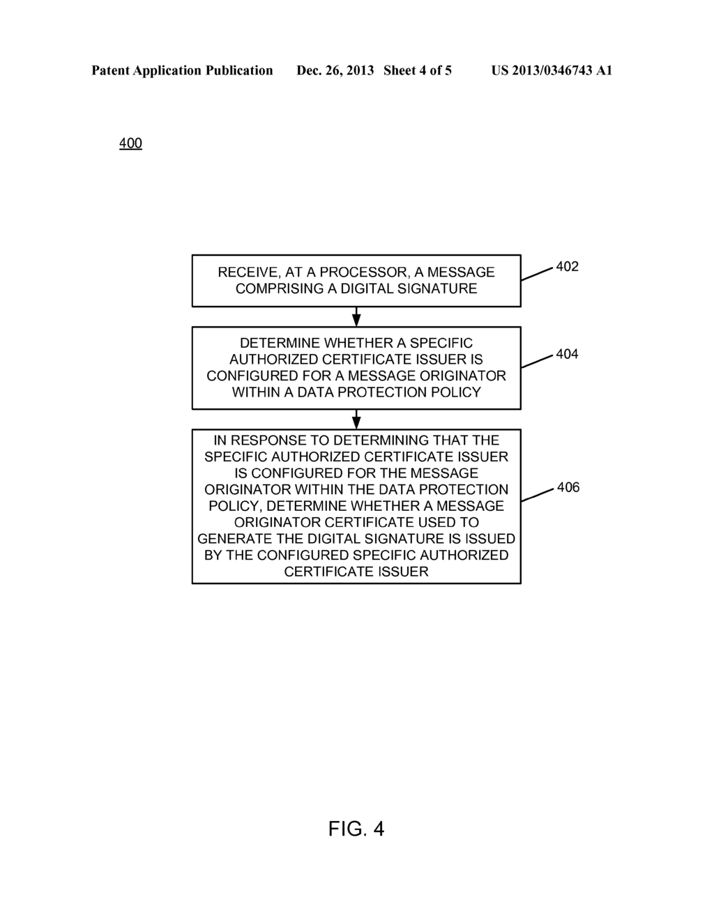 DIGITAL CERTIFICATE ISSUER-CORRELATED DIGITAL SIGNATURE VERIFICATION - diagram, schematic, and image 05