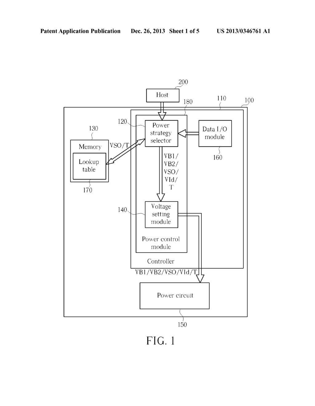 Power Control Module, Flash Drive, and Method of Determining Operating     Voltage of Flash Drive - diagram, schematic, and image 02