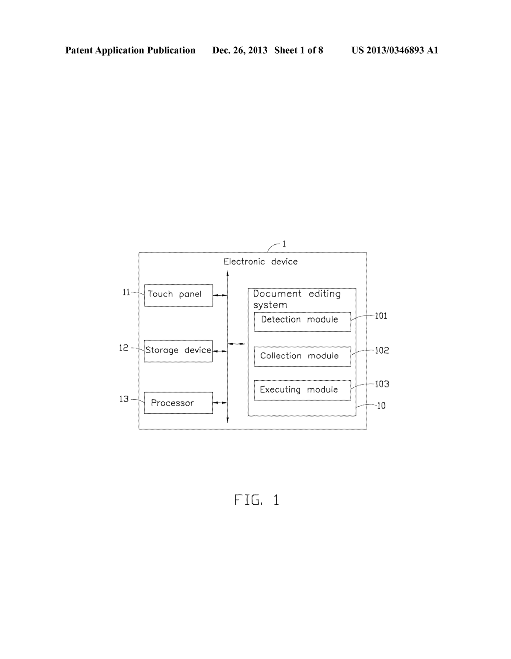 ELECTRONIC DEVICE AND METHOD FOR EDITING DOCUMENT USING THE ELECTRONIC     DEVICE - diagram, schematic, and image 02