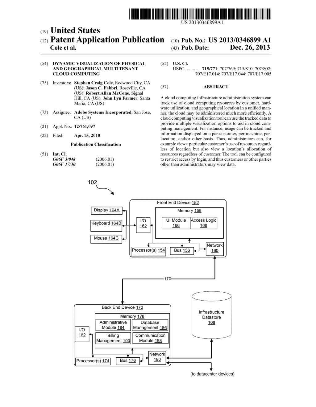 Dynamic Visualization of Physical and Geographical Multitenant Cloud     Computing - diagram, schematic, and image 01